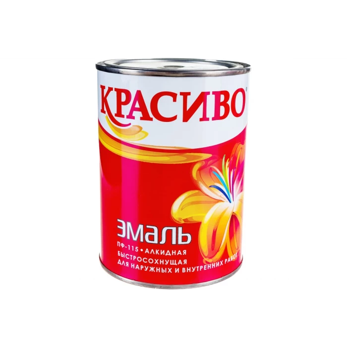 Эмаль Красиво ПФ-115 шоколадная, банка 0,8 кг 4690417028757