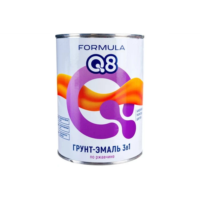 Грунт-эмаль по ржавчине ПРЕСТИЖ FORMULA Q8 серый, 0.9 кг 52037