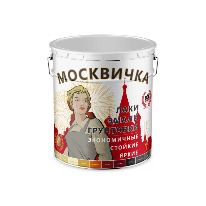 Эмаль Москвичка ПФ-115 (зеленая; 25 кг) 4620105770187