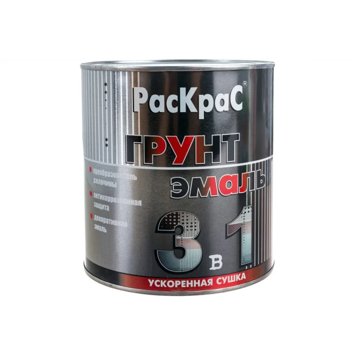 Грунт-эмаль РасКрас черная, 