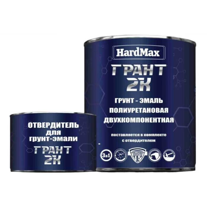 Грунт-эмаль HardMax ГРАНТ 2К RAL 1001 бежевый, комплект 2.19 кг 4690417100392