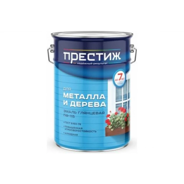 Эмаль Престиж ПФ-115 белая 6 кг 2 21413