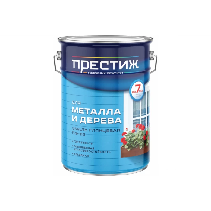 Эмаль Престиж ПФ-115 черная 6 кг 2 21490