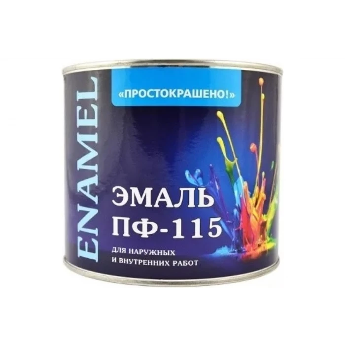 Эмаль Простокрашено! ПФ-115 коричневая, 1.9 кг 63599