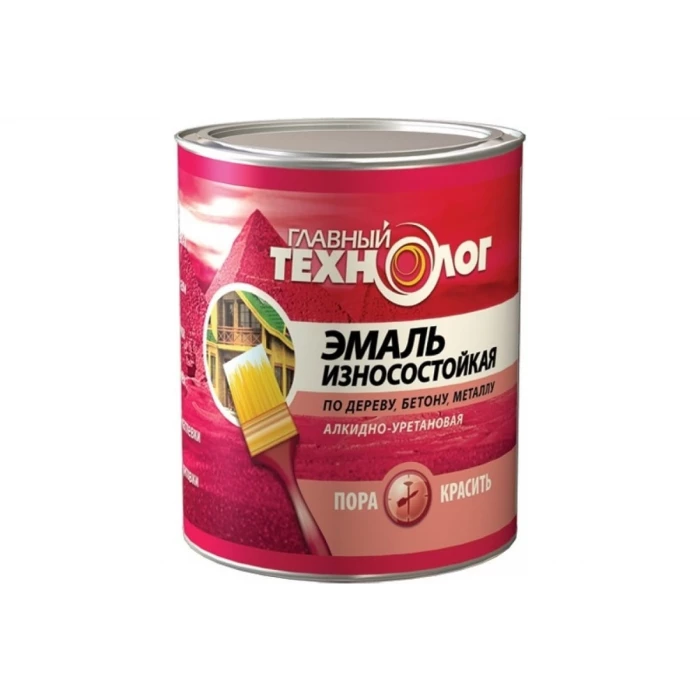 Износостойкая эмаль НОВБЫТХИМ белая 2,1 л 1813