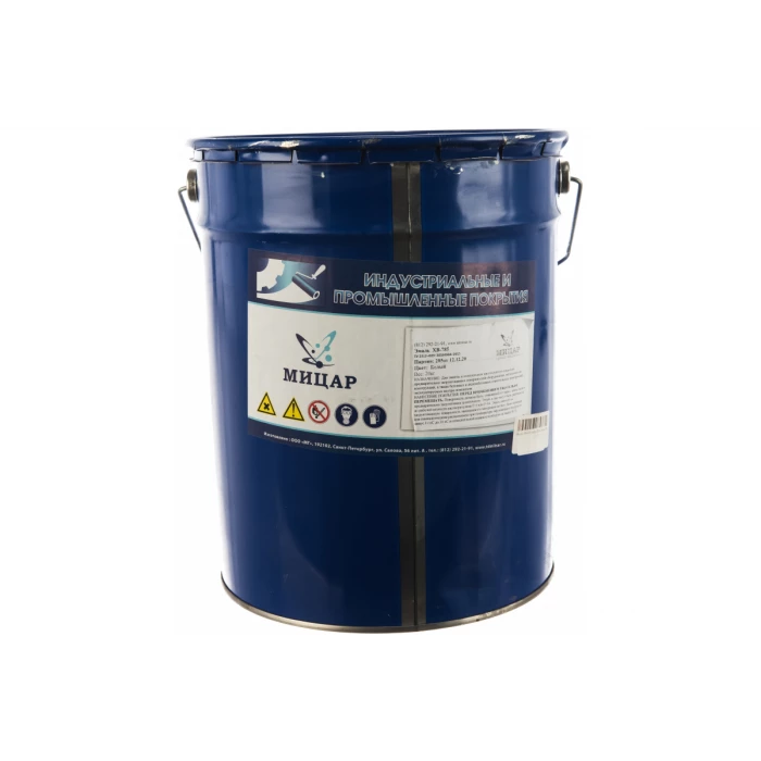 Кислотостойкая эмаль Мицар ХВ-785 20 кг белый 754