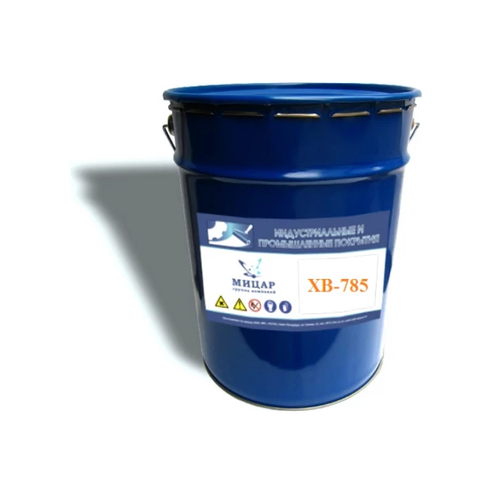 Кислотостойкая эмаль Мицар ХВ-785 20 кг, черный 953