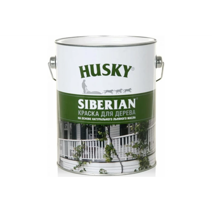 Краска для дерева HUSKY SIBERIAN (белая; база А; 2.7 л) 27006