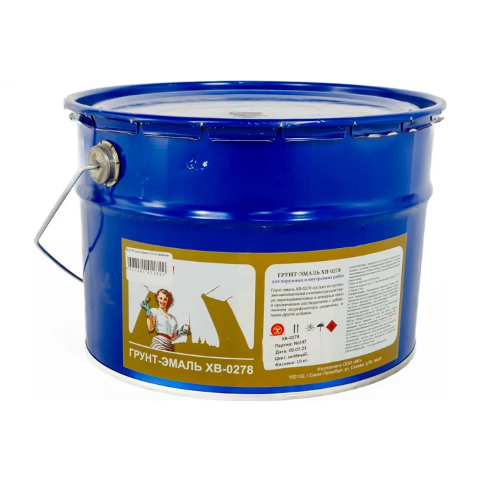 Грунт-эмаль Мицар ХВ-0278 10 кг зеленый УТ000010683