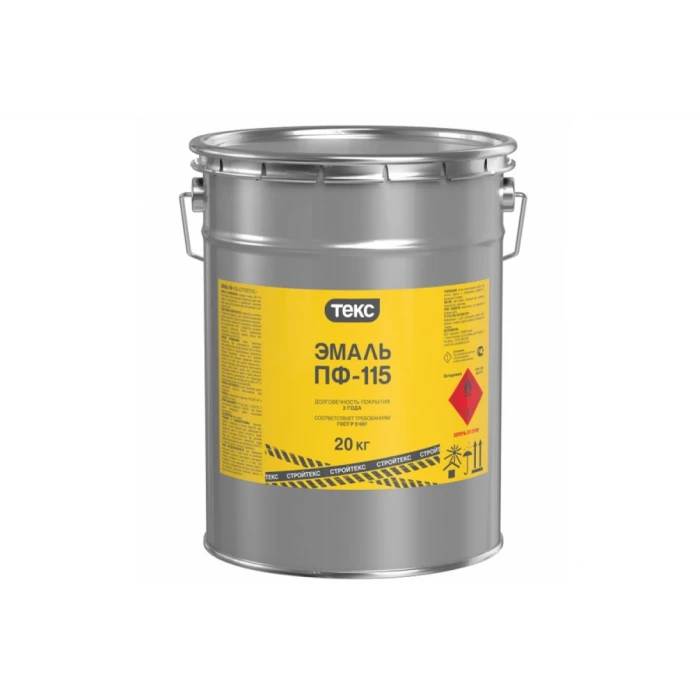 Эмаль Текс СТРОЙПФ-115 черная 20 кг 53340