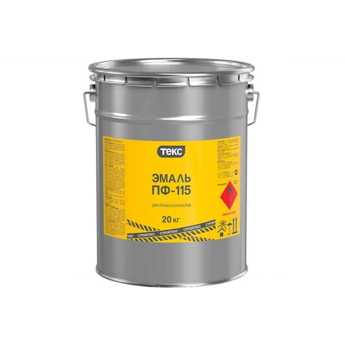 Эмаль Текс стройтекс ПФ-115 красная 20 кг 53337