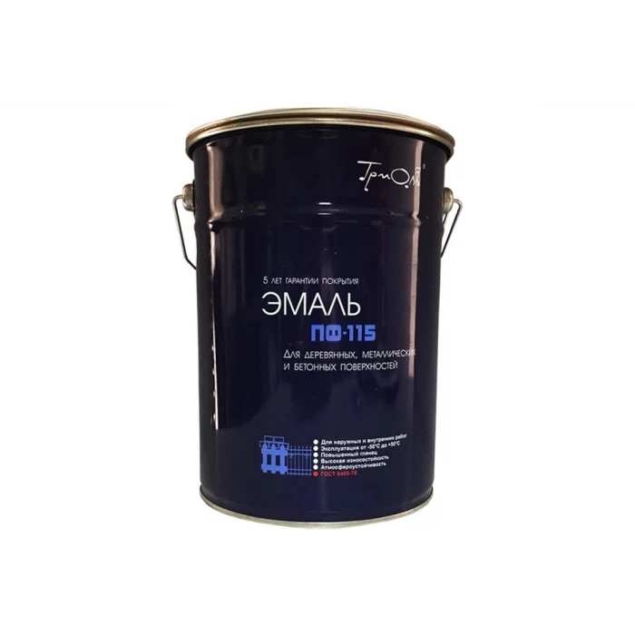 Эмаль ТРИОЛЬ ПФ-115 красная глянцевая PF115R5