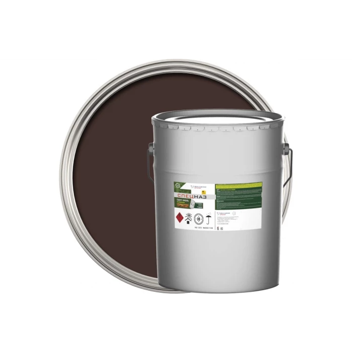 Грунт-эмаль по ржавчине 3 в 1 СПЕЦНАЗ ЯРОСЛАВСКИЕ КРАСКИ шоколадно-коричневый 20 кг 209166