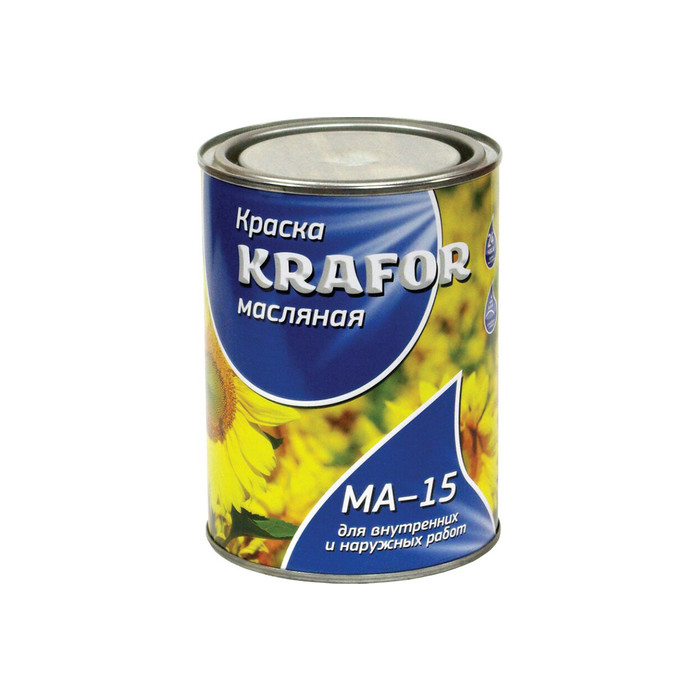 Масляная краска Krafor МА-15 сурик-железная 2.5 кг 6 26370