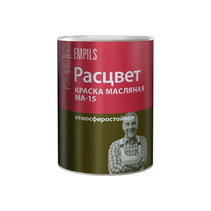 Масляная краска Расцвет белая, 0.9 кг 5761