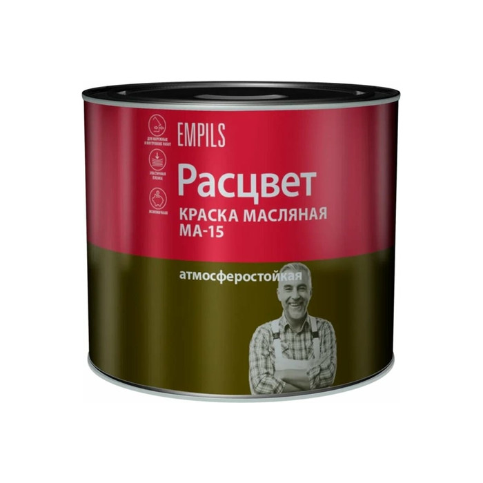 Масляная краска Расцвет белая, 1.9 кг 5763