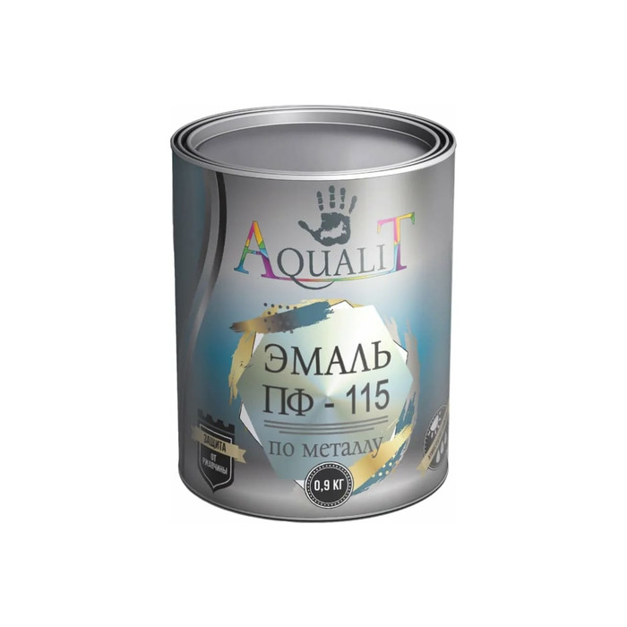 Эмаль Aqualit ПФ-115 красная, 0.9 кг pvpsz044