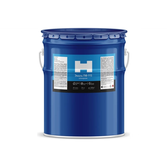 Эмаль HAMMERTON ПФ-115 черная, 20 кг 211820 241522