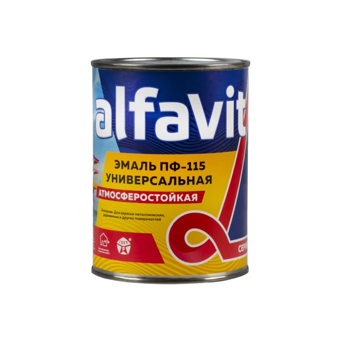 Эмаль KRAFOR Альфа ПФ-115 черная 0,9 кг 14 30764