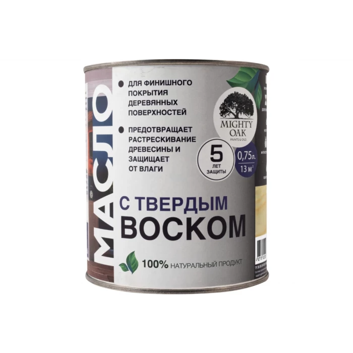 Масло с твёрдым воском Mighty Oak (орех; 0.75 л) MO141