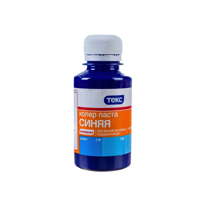 Универсальная паста колер Текс № 06 синяя 0,1 л 19027