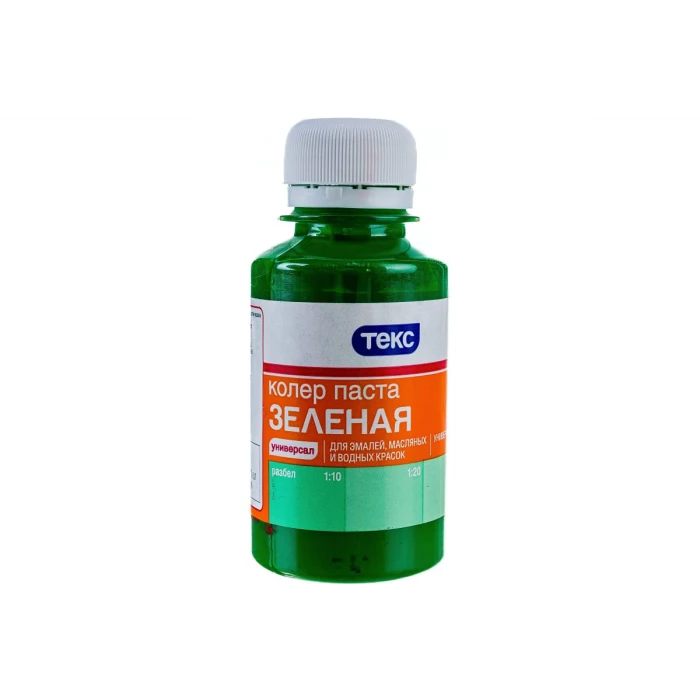 Универсальная паста колер Текс № 14 зеленая 0,1 л 19050