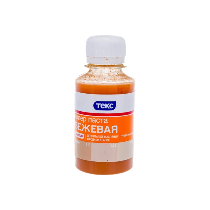 Универсальная паста колер Текс № 15 бежевая, 0.1 л 19056