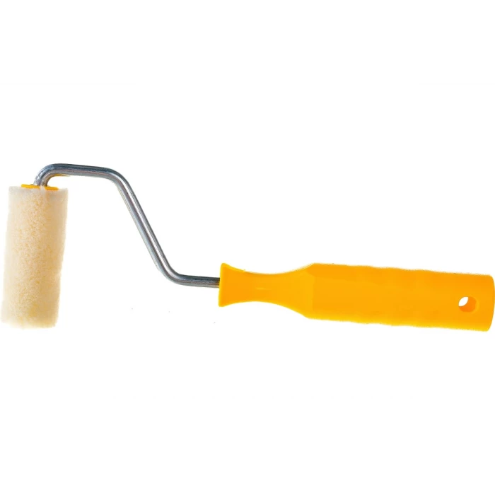 Мини-валик РемоКолор малярный с рукояткой Велюр, ось 6мм, D15мм, 55мм, 06-4-910