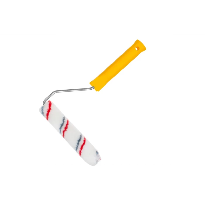 Мини-валик РемоКолор малярный с рукояткой Мультиколор , ось 6мм, D15мм, 55мм, 06-1-610