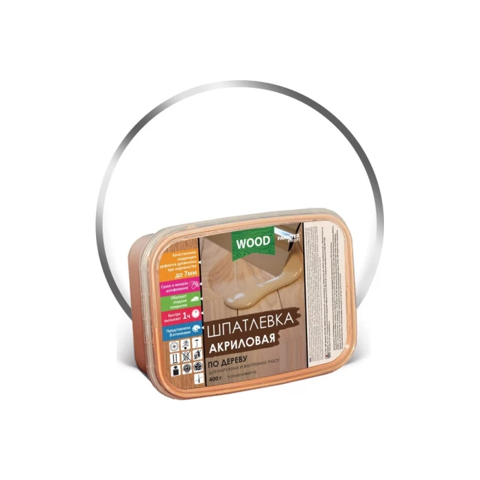 Акриловая шпатлевка по дереву FARBITEX (белый; 0.4 кг; 0.25 л) 4300004761