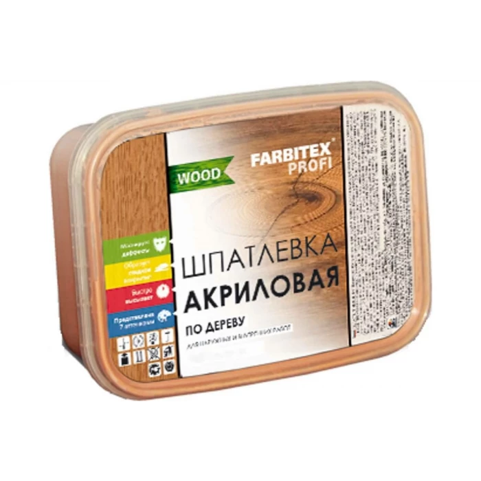Акриловая шпатлевка по дереву FARBITEX (береза; 0.8 кг; 0.5 л) 4300006048
