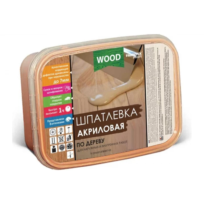 Акриловая шпатлевка по дереву FARBITEX (венге; 0.8 кг/0.5 л) 4300007162