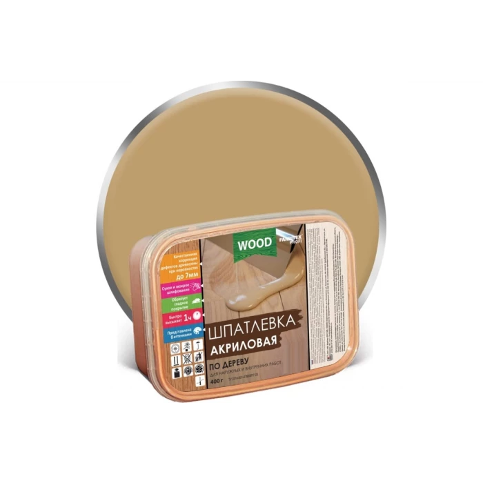 Акриловая шпатлевка по дереву FARBITEX (дуб; 0.4 кг; 0,25 л) 4300004764