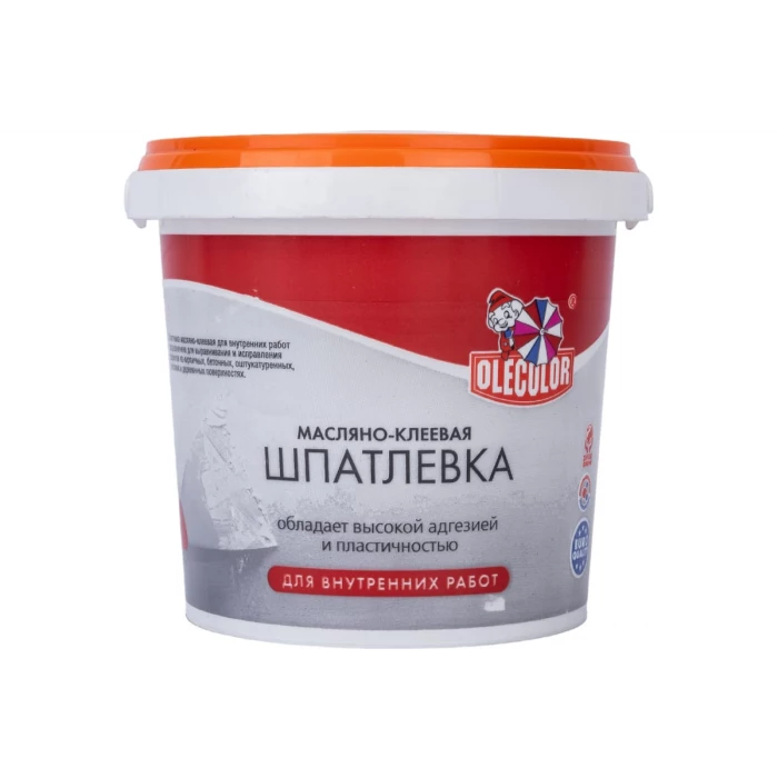 Масляно-клеевая шпатлевка OLECOLOR для внутренних работ, 1.8 кг 4300000141