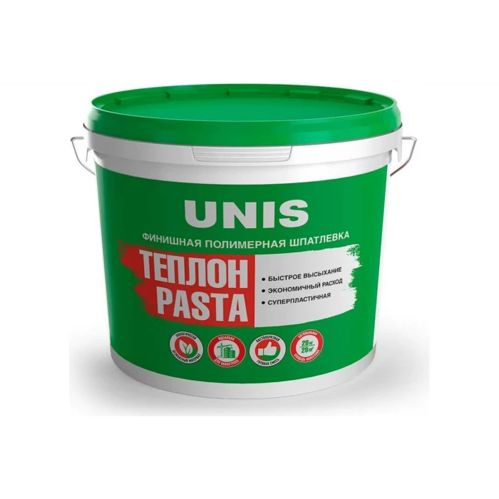 Полимерная шпатлевка UNIS Pasta Теплон готовая, 15 кг 11606721 4607005184894