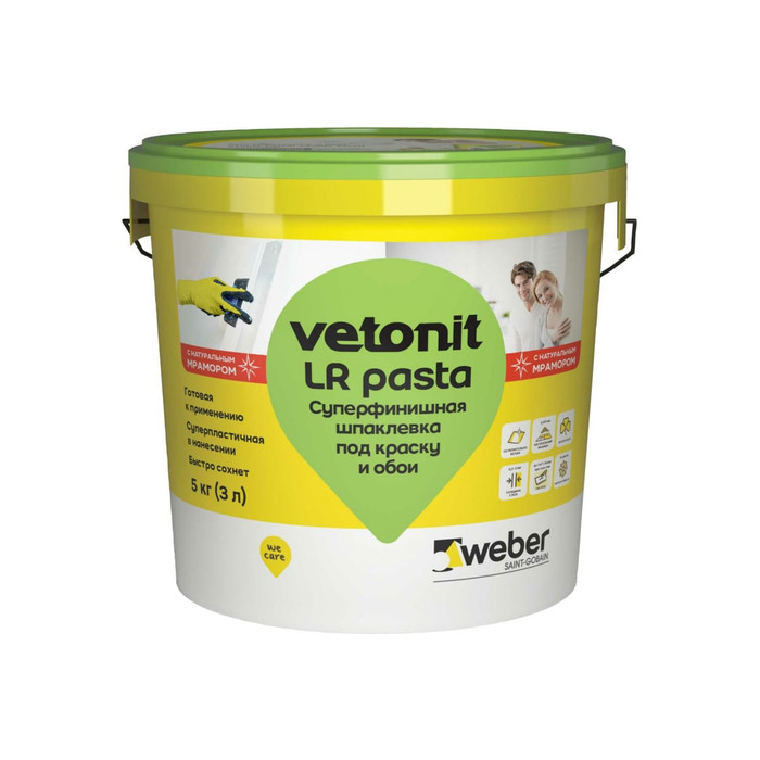 Суперфинишная шпаклевка Vetonit LR pasta 5 кг 1014264