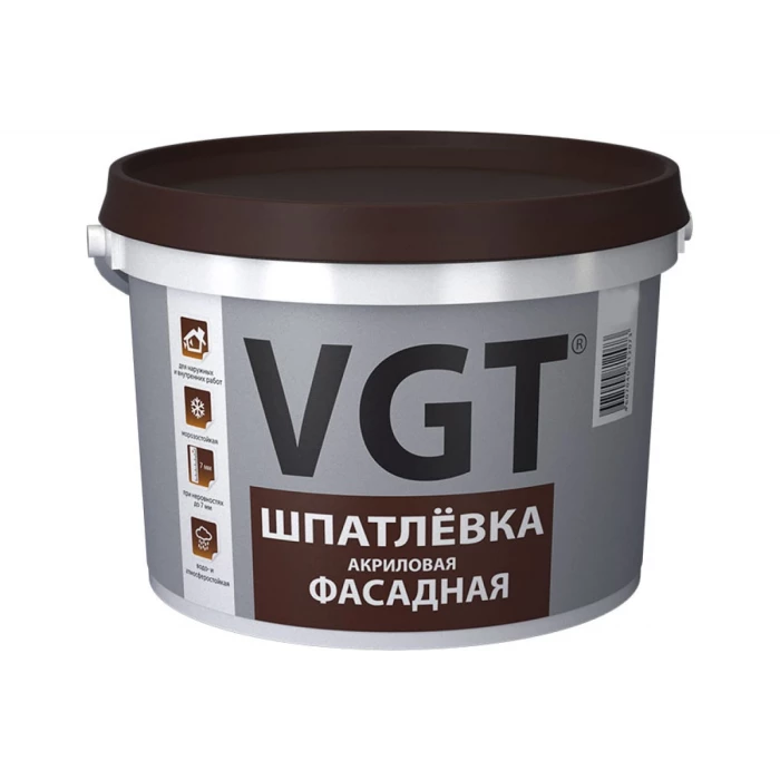 Фасадная шпатлевка VGT 7,5 кг 11607364