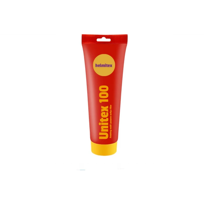 Финишная полимерная паста шпатлевка для заделки швов, трещин и сколов Unitex Helmitex, туба 400 мл 6429830025023