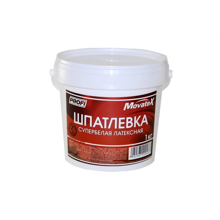 Шпаклевка латексная (1 кг; супербелая) Movatex Т02352