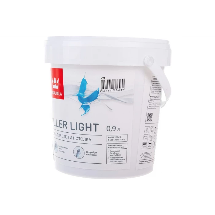 Шпаклевка легкая Евро Филлер лайт Kta 0.9 л TIKKURILA 53828