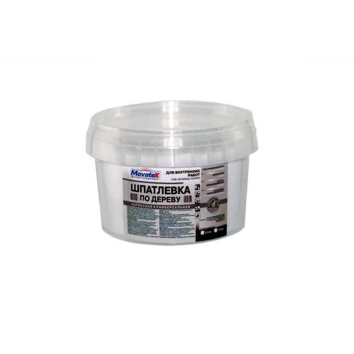 Шпаклевка по дереву (0.8 кг; белая) Movatex Т02354