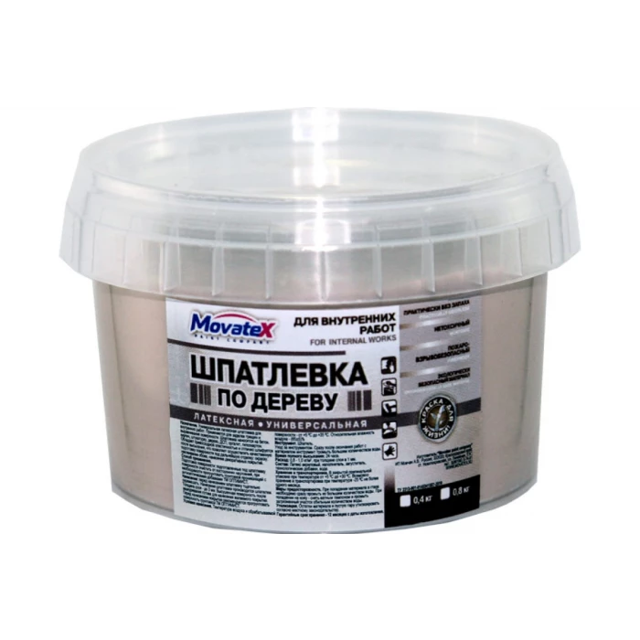 Шпаклевка по дереву (0.8 кг; бук) Movatex Т16162