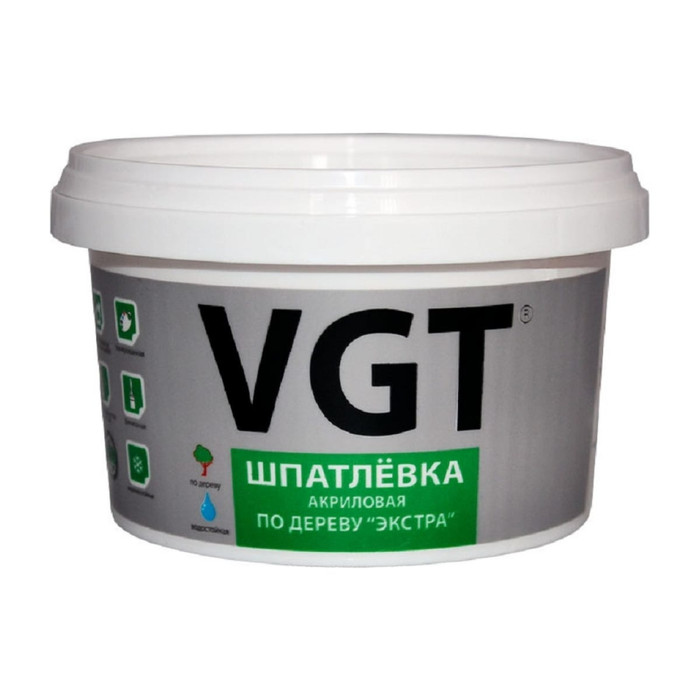 Шпаклевка по дереву VGT Экстра (дуб; светло-серый; 0.3 кг) 11606596