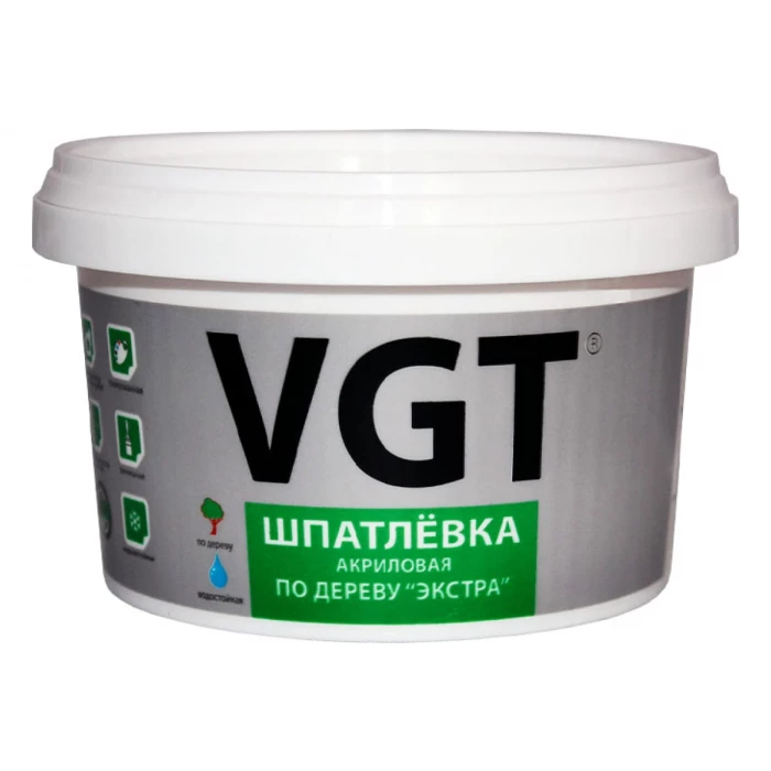 Шпаклевка по дереву VGT Экстра дуб светло-серый, 1 кг 11607363