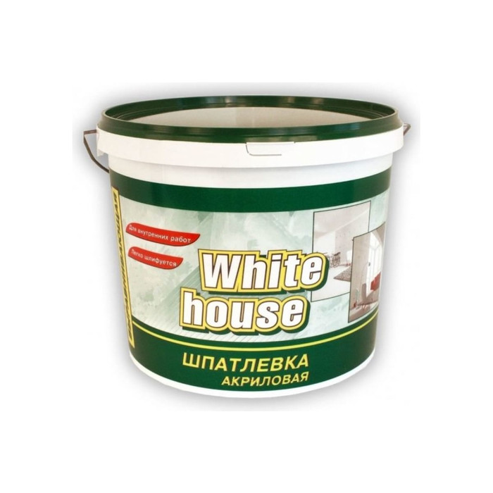 Шпатлевка White House акриловая финишная (выравнивающая; 18 кг) 14757