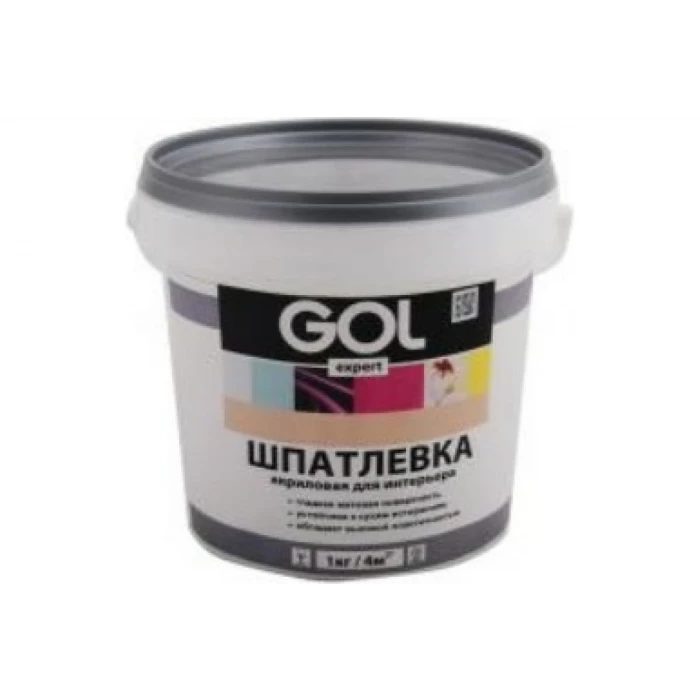 Шпатлевка акриловая Expert GOL Интерьерная 1.5 кг Palizh 11605718