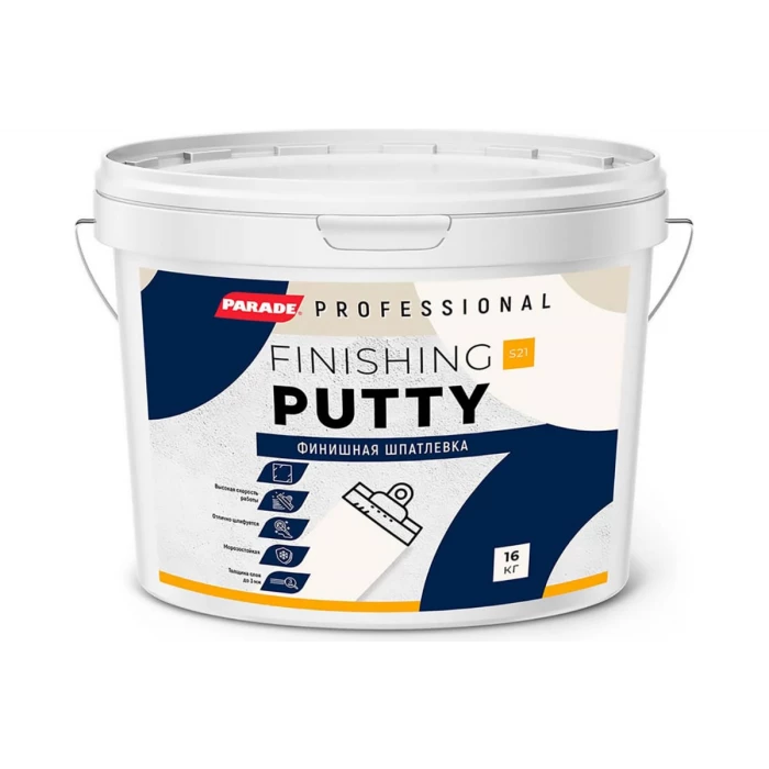 Шпатлевка акриловая PROFESSIONAL S21 финишная 16 кг Россия PARADE Лк-00011758