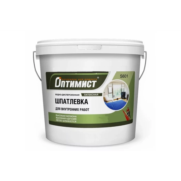 Шпатлевка для внутренних работ S601 18 кг Оптимист 00-00001518