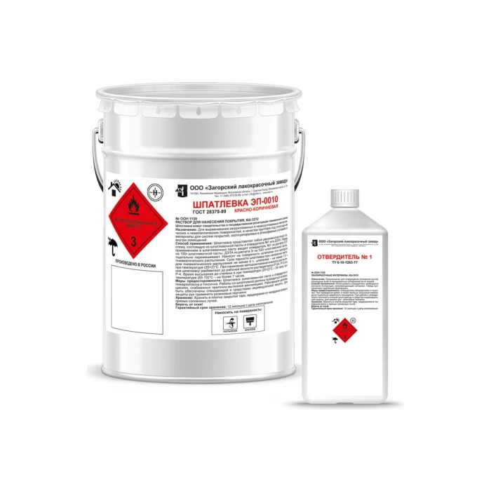 Шпатлевка ЗАГОРСКИЙ ЛАКОКРАСОЧНЫЙ ЗАВОД ЭП-0010 5 кг ZLK05337