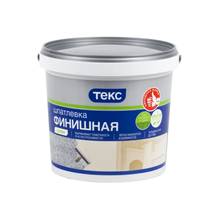 Шпатлевка латексная финишная ПРОФИ 5 кг ТЕКС 19204